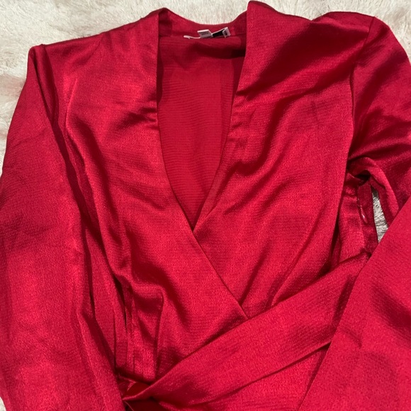 Equipment Adisa Wrap Satin Dress- Size 2 NWOT - Picture 5 of 5